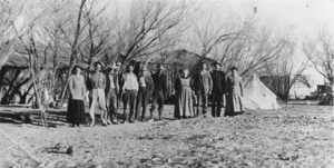 The Fairbanks' home in the background in Shoshone, California: photographic print