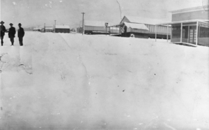 Snowfall at Greenwater, California: photographic print