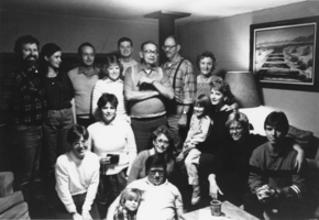Family picture taken at the home of Deke and Celesta Lowe, Goodsprings, Nevada: photographic print