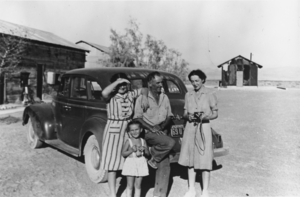 Toles Family at Clay Camp, Ash Meadows: photographic print