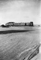 Tonopah and Tidewater car and station at Death Valley Junction: photographic print