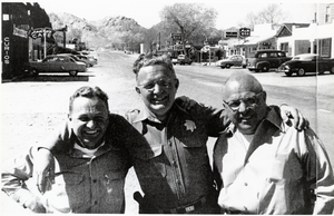 Revert brothers, Norman, Robert, and Art, on Main Street, Beatty, Nevada: photographic print