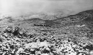 Camp at the Crowell fluorspar mine located at Bare Mountain, Nevada: photographic print