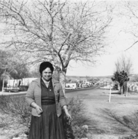 Renee Gibson, postmistress of the Beatty Post Office for many years, Beatty: photographic print