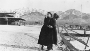 Two people in Carrara: photographic print