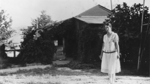 House and occupant, Beatty, Nevada: photographic print