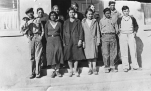 Students at the Beatty School, Nevada: photographic print