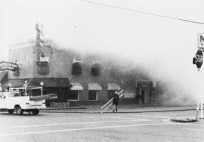 Exchange Club fire: photographic print