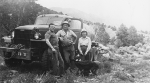 Water truck near a tungsten mine operated by Norman "Curly" Coombs above the Turk Ranch, Smoky Valley, Nevada: photographic print