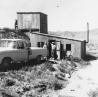 Mill constructed by Norman Coombs in Smoky Valley, Nevada: photographic print