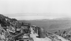 View from Coombs' tungsten mine in Smoky Valley, Nevada: photographic print