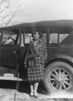 Mayme Hooper, shortly after her to marriage to Albert Hooper, in Monitor Valley, Nevada: photographic print