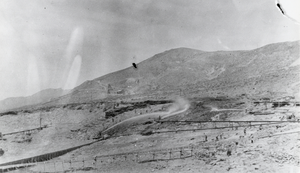 Placer miners using hydraulic methods: photographic print