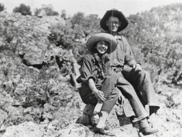 Fulton Little Kelsay and a female companion from New York who visited Kelsay: photographic print