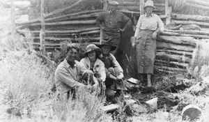 Fulton Little Kelsay at a location of his ranch: photographic print