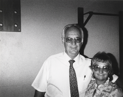 Judge William Beko and Shirley Ann Berg Lofthouse at the wedding of Marcy Carver: photographic print