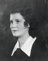 Profile of Irene "Rene" Rogers Berg Zaval: photographic print