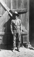 Butch Mancuran, who rode for the Rogers on the R.O. Ranch, Nevada: photographic print