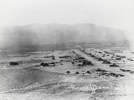 Aerial view of Round Mountain, Nevada: photographic print