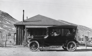 Hupmobile touring car belonging to the Rogers family: photographic print