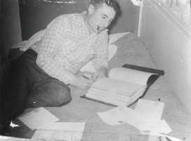 Dan Berg reading: photographic print