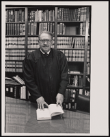 Honorable John Mendoza, Eight Judicial District Court judge for Las Vegas, Nevada: black-and-white photographs