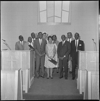 Set of photographs including Juanita Wynn and Reverend Bennett's anniversary