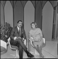 Set of photographs of Leola Armstrong at Bob Bailey's TV show
