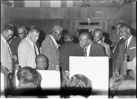 Set of photographs including Elders' ordination, Marion, Regina Tama, Dottie, and Clint