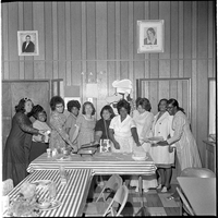 Set of photographs including Joe Haynes/Turkey, Valley View Golf Club, Angelic Superiors, Pioneer Citizens Bank Building, Sam Robinson, and Young W.C.C.