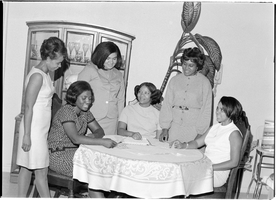 Set of photographs of Alpha Kappa Alphas at Margarette Crawford's home