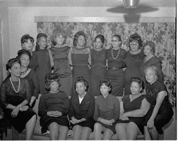 Set of photographs including Pi Tau Sigma, Mrs. Cook, Sharlott, The Elks Lodge, the Kalpher's, Mrs. Toms Sorority, and Gama Phi Delta