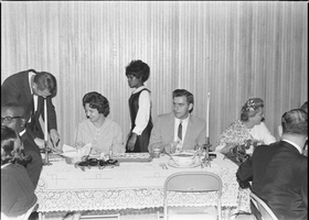 Set of photographs including Mrs. O'Neal, and MDTA Christian Banquet
