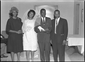 Set of photographs including a pet show, Mary Louise wedding, Operation Independence Planning Board, and Pride of the West District Association