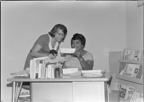 Set of photographs including families on Easter, childcare, Matt Kelly basketball champions, party at Jefferson daycare, Mrs. Sellers, and Barnett at Matt Kelly