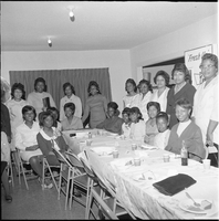Set of photographs including frames with Dorothy's camera (doll, piano, Robert), Bethel's Spring Mother and Daughter banquet, Kappas Team, Larry's Team, Alpha's, and Talent Show