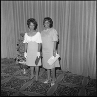 Set of photographs including Bishop Cox, Matt Kelly softball team, McDonald, Wonder World's Queen, Mr. Abbington's retirement banquet, Madison trophies presentation, Birtha and Verna