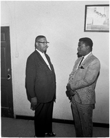 Set of photographs including Elder and Sis Blake, and Bishop Cox and Otis Harris
