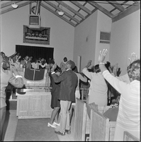 Set of photographs including debutant career conference at Zion, Chorus' visit to LA, and Elder Stallworth's Revival