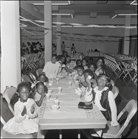 Set of photographs including Doolittle soap box racers builders, fashion show at Kit Carson, Youth Congress, Reno, and Cosmetiques campaign rally, 1970