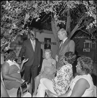 Set of photographs including campaign party and Willie May's children