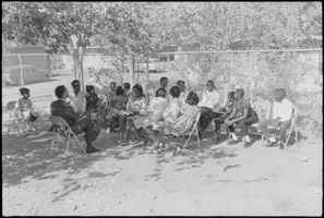 Set of photographs including Al's birthday party at Cove, Elder Parson Church, Cub Scout at Madison: image 001