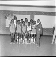 Set of photographs including benefit at Colony Club for Cecilia Nelson, basketball champs at Doolittle, and basketball tournament at Doolittle: image 001