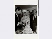 Eydie Gorme and Steven Lawrence wedding day in Las Vegas 