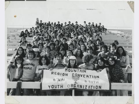Photograph of Mountain Region Convention of B'nai B'rith Youth Organization, circa 1977