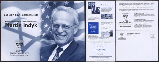 Martin Indyk invitation