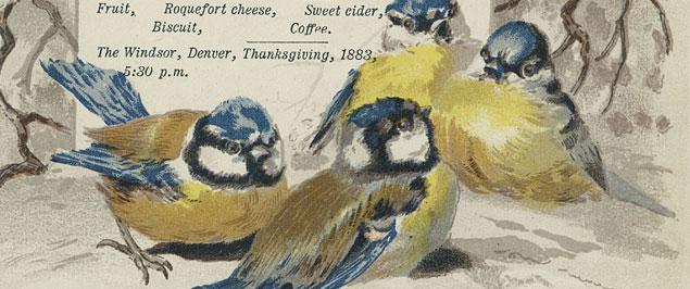 Thanksgiving menu, 1883, The Windsor Thanksgiving menu, 1883, The Windsor