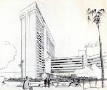 Rendering, Riviera Hotel, circa 1981