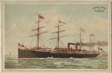 La Betragne steamship menu, 1887.