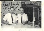 Henry Kronberg and unidentified man at Stoney's Pawn Shop, April 1966